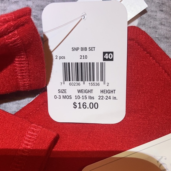 Infant Santa Sleep-n-Play w/ Ho Ho Ho Bib NEW SET Unisex - Picture 7 of 7